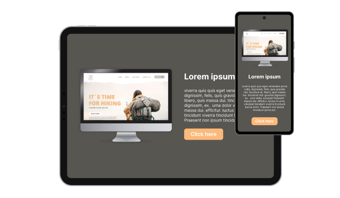 Device Mockup - It's all about responsive design for your WordPress website