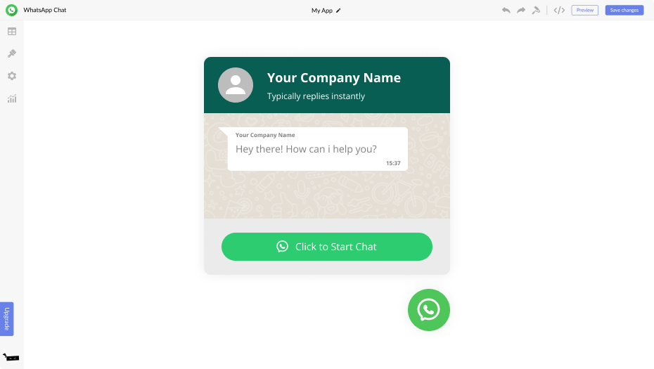 WhatsApp Chat for Weebly