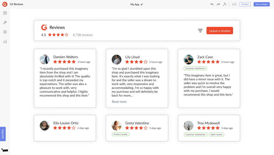 G2 Reviews for Weebly