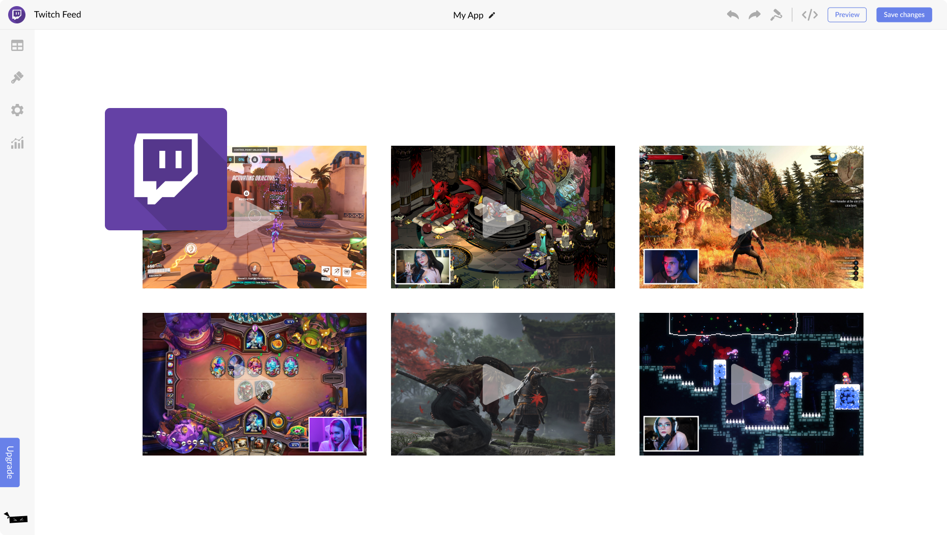 Twitch Feed for Weebly