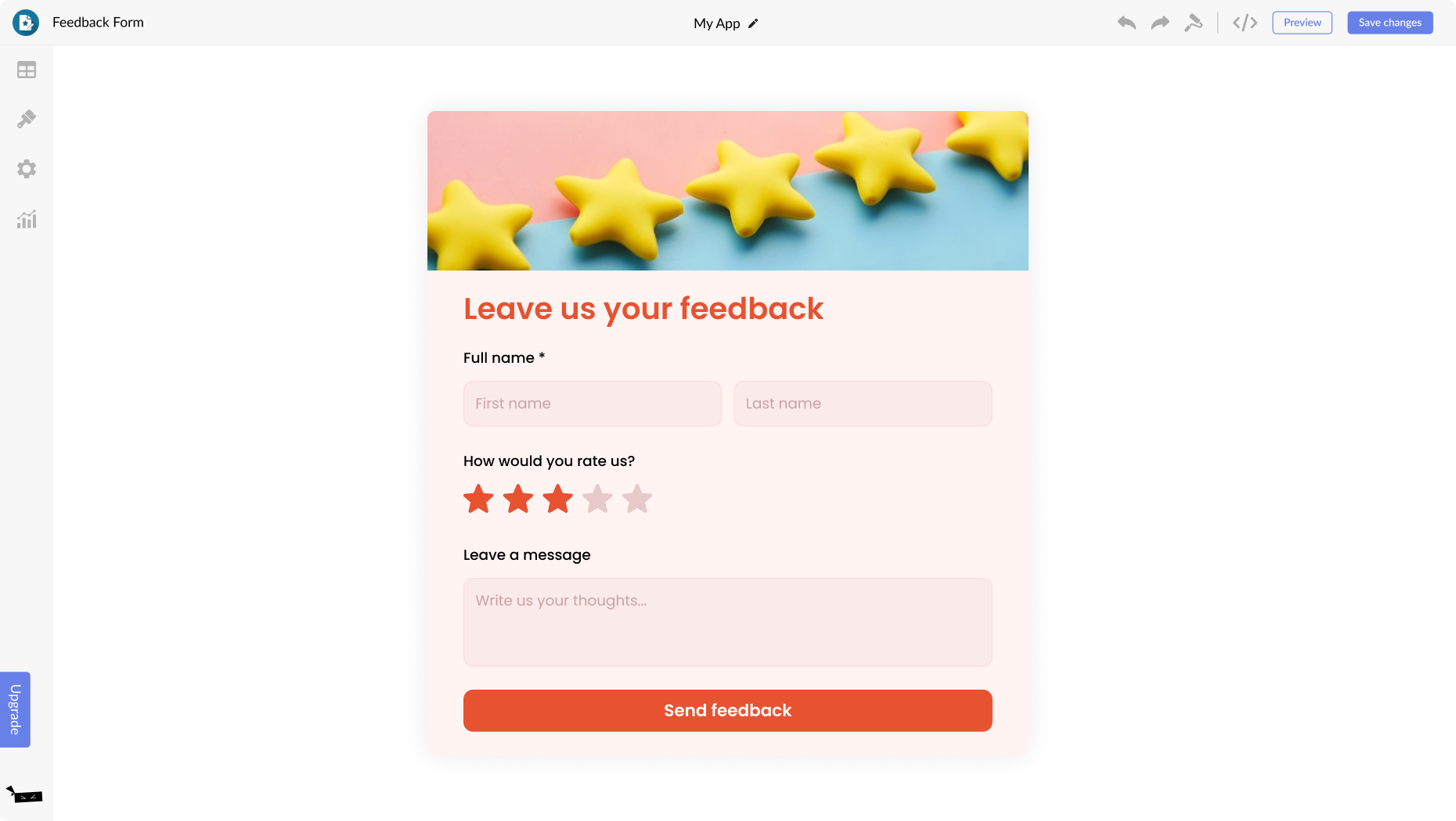 Feedback Form for Weebly