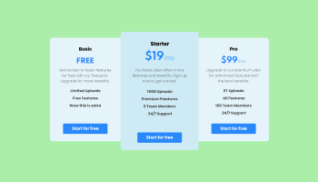 Pricing Tables for TeamPages logo