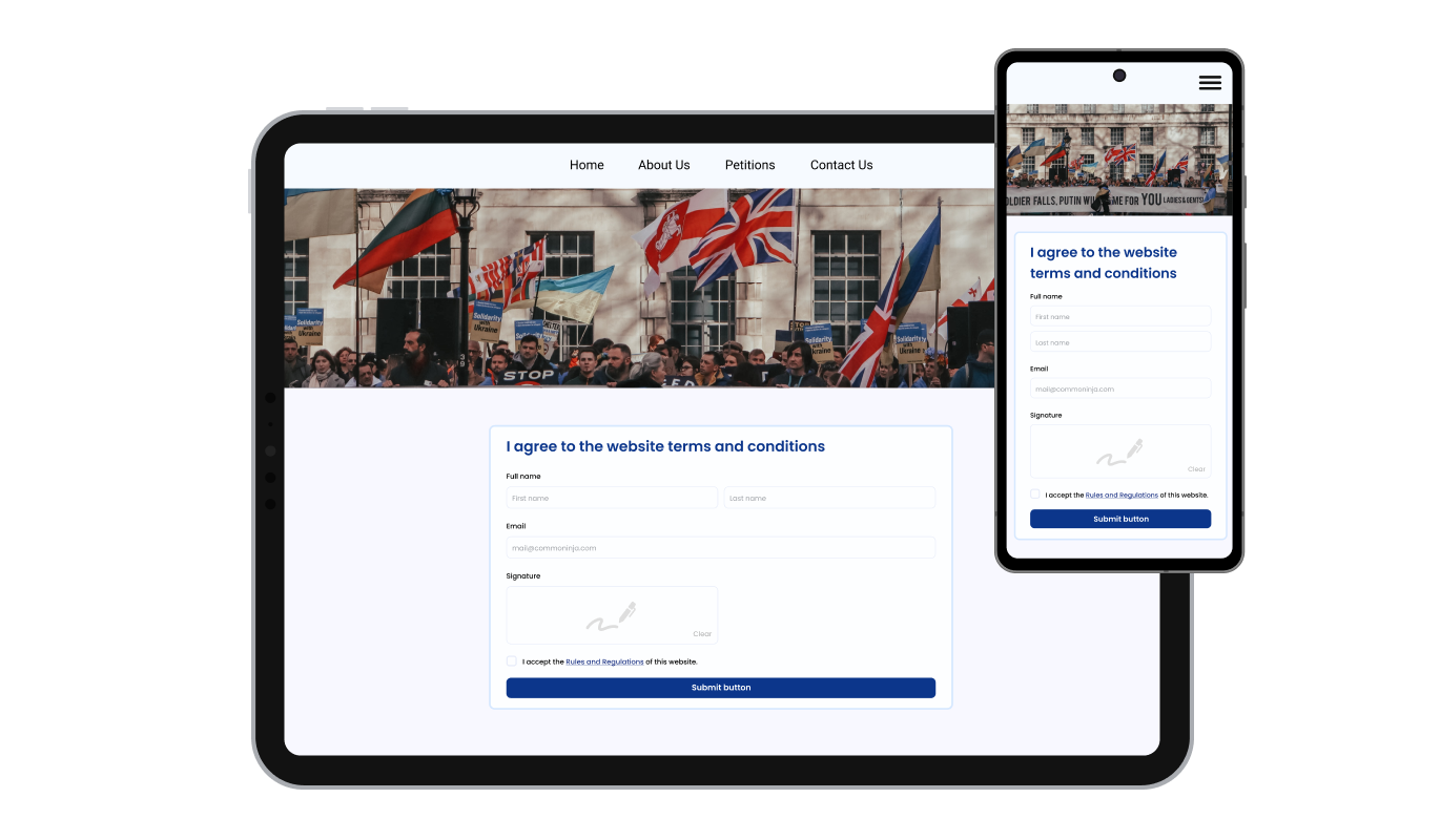Consent Form - Highly Responsive Consent Form for Joomla