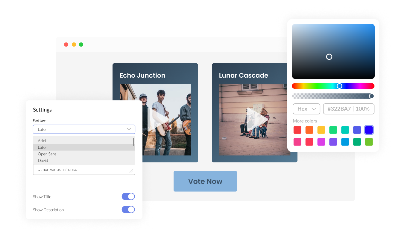 Video Poll - Fully Customizable Video Poll for Squarespace