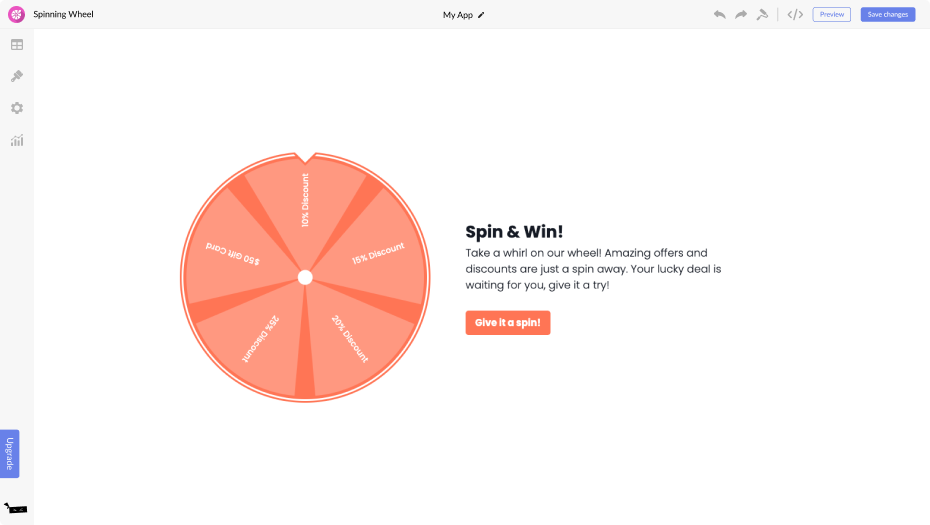 Spinning Wheel for Carrd