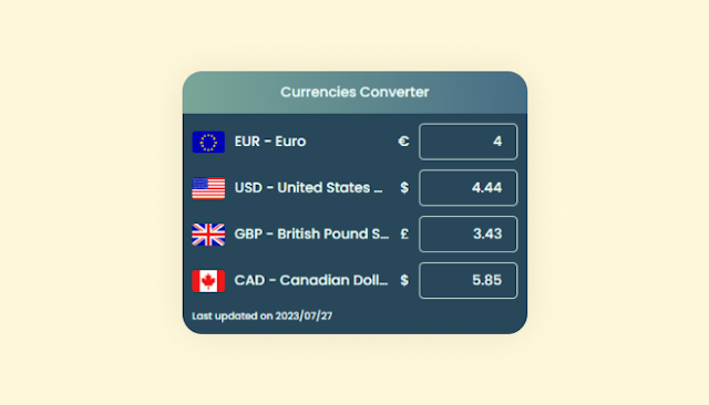 Currency Converter for LanderLab logo