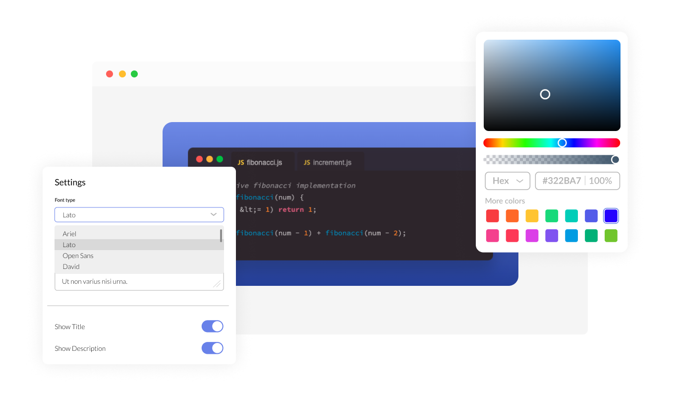 Code Snippets - Fully Customizable Code snippets for Weebly