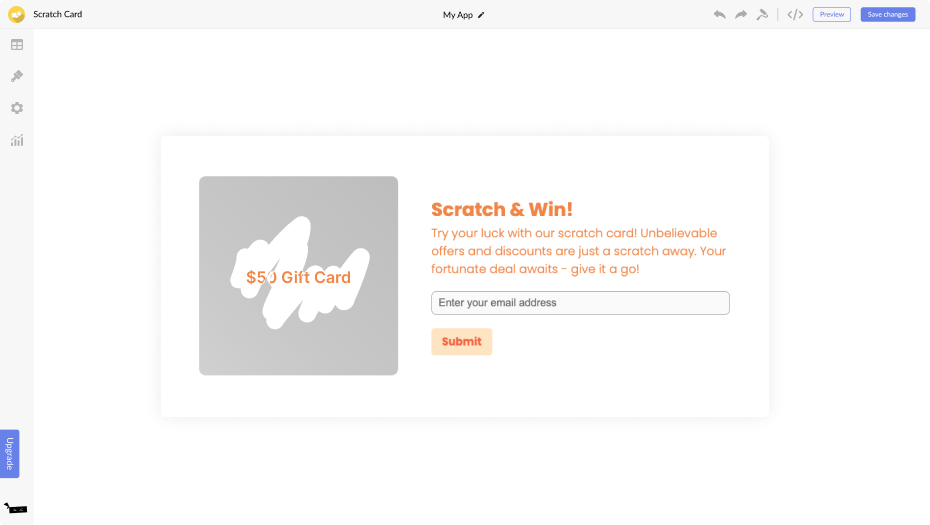Scratch Card for Weebly