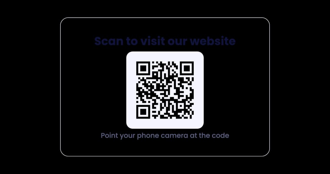 QR Code widget preview