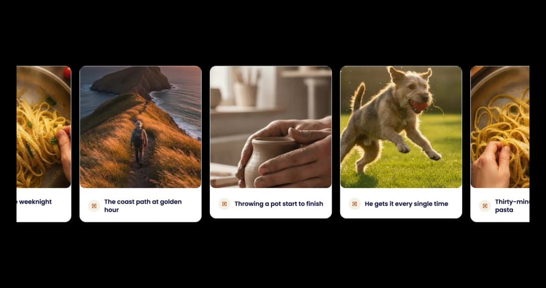 TikTok Slider widget preview