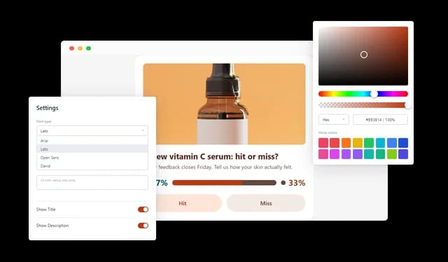 Community Sentiment - Customizable Voting Experience