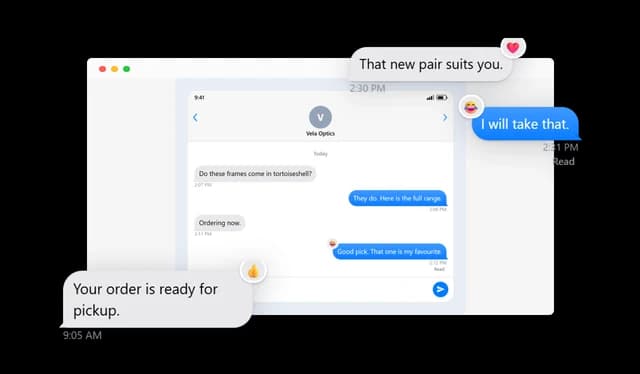 iMessage Conversation - Tapbacks on Any Bubble