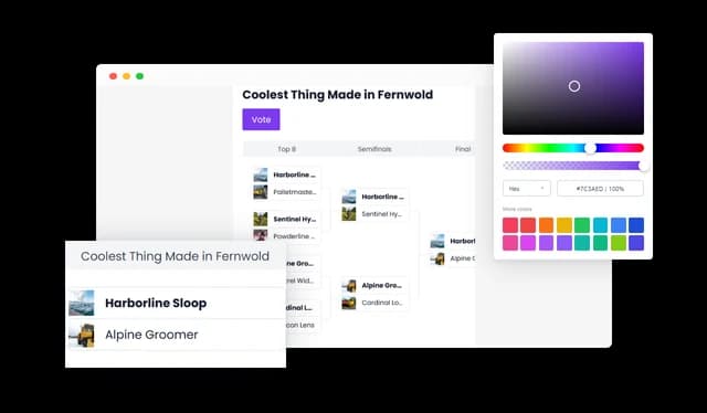 Coolest Thing Made In Contest Builder - Flexible Bracket Layouts
