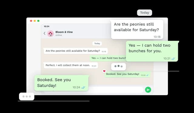 WhatsApp Conversation - Typing Indicators