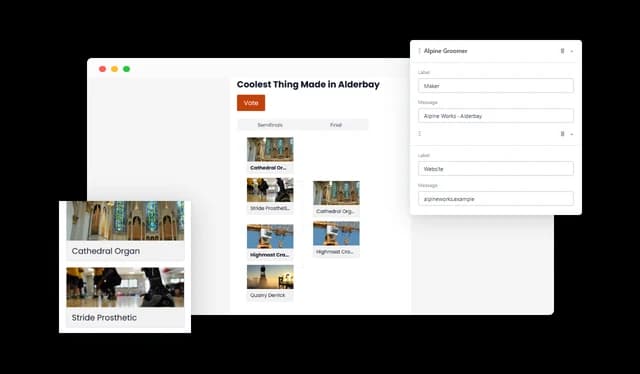 Coolest Thing Made In Contest Builder - Secure Voting and One-Vote-Per-User Controls