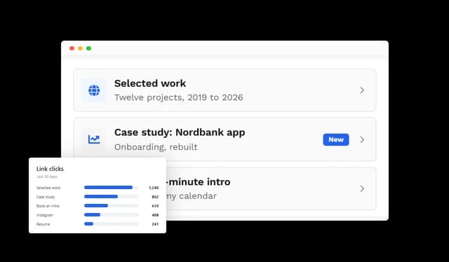 Link In Bio - Click Tracking and Performance Insights