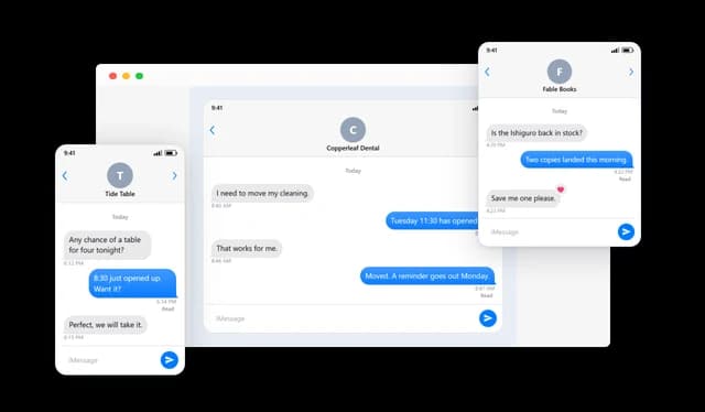 iMessage Conversation - Sharp at Every Width