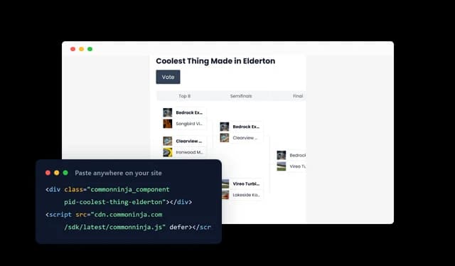 Coolest Thing Made In Contest Builder - Easy to Add to Any Website