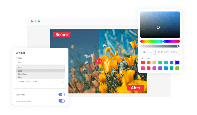 Before & After Slider - Easily customizable widget