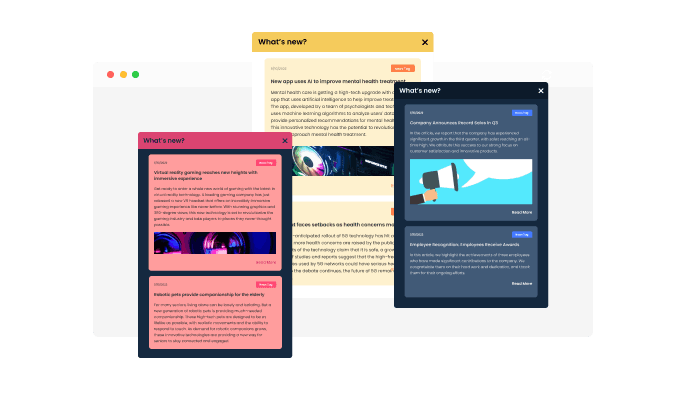Announcements - A variety of skins for your Wix website