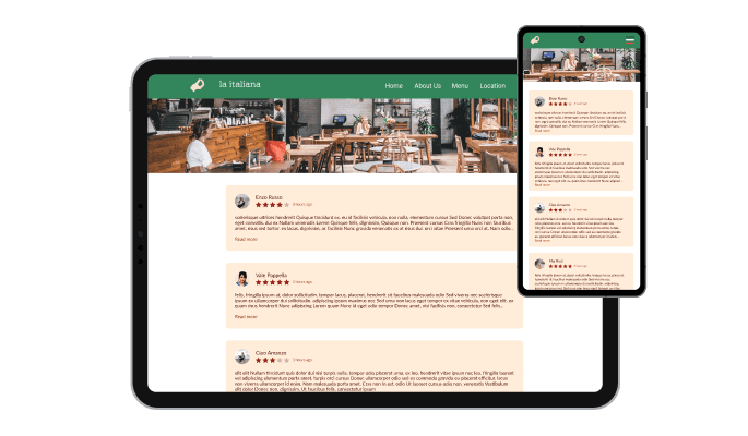 Google Reviews - Fully Responsive Design for your Carrd website