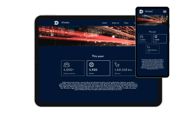 Animated Number Counter - Responsive Design for your Modx website