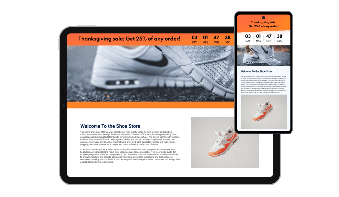 Countdown Bar - Totally Responsive for your Boxmode site