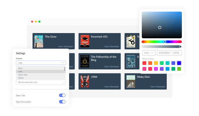 PDF Viewer  - You can fully customize the app design
