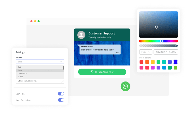WhatsApp Chat - Fully Customizable