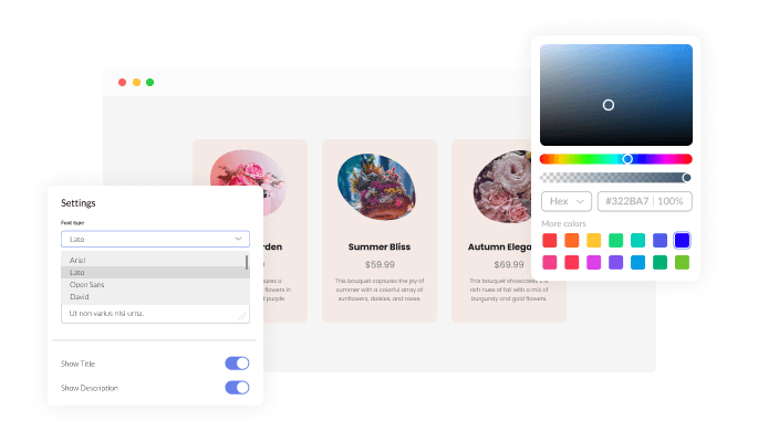 Product Blobs - Completely customizable