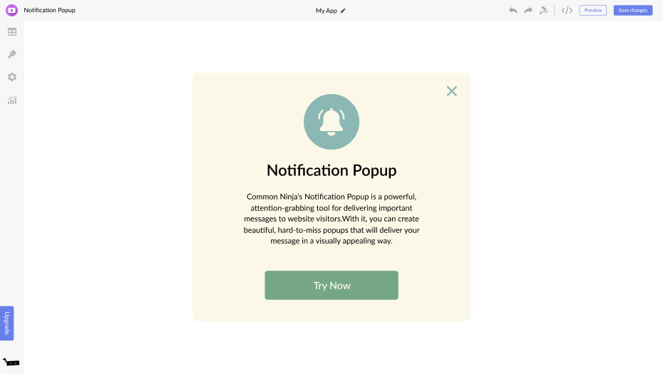 Notification Popup for Beacons AI