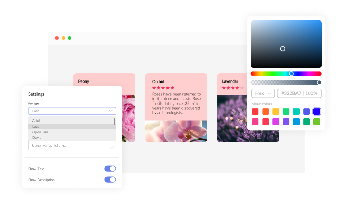 Flip Cards - Fully Customizable widgetDesign