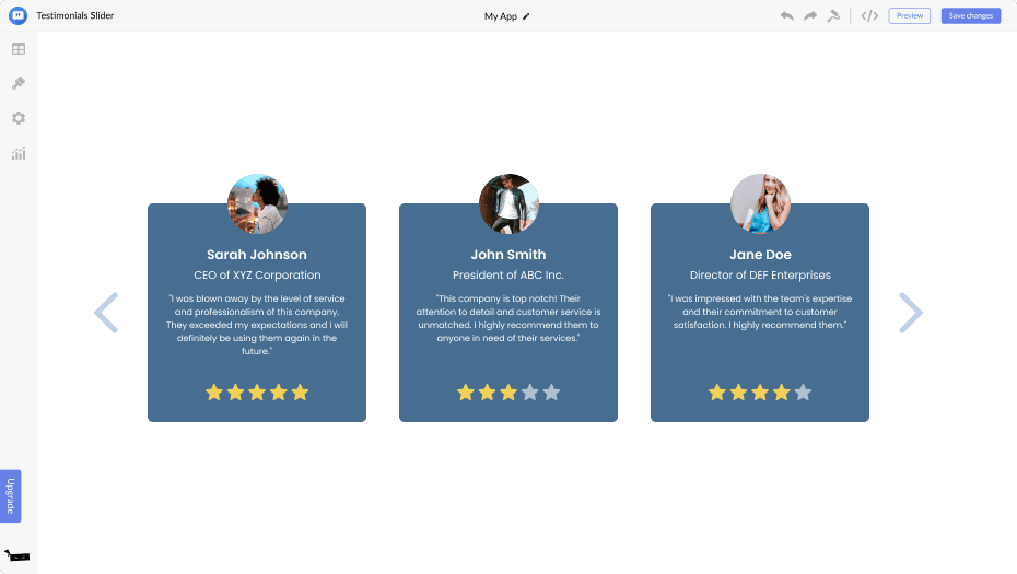Testimonials Slider for Framer