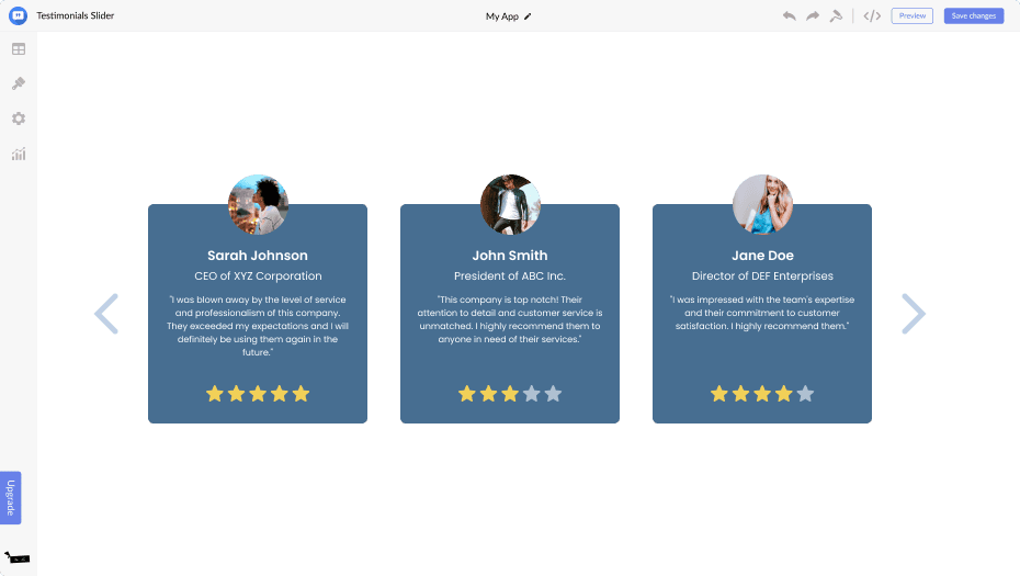 Testimonials Slider for 51microshop