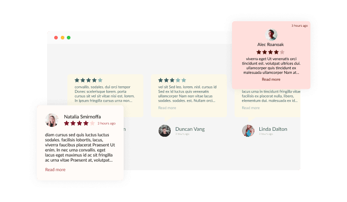 Google Reviews - Different Reviews Types on سلة salla Google Reviews 