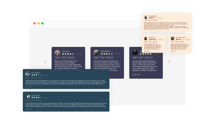 Google Reviews - Multiple Layouts for Jemi Google reviews 
