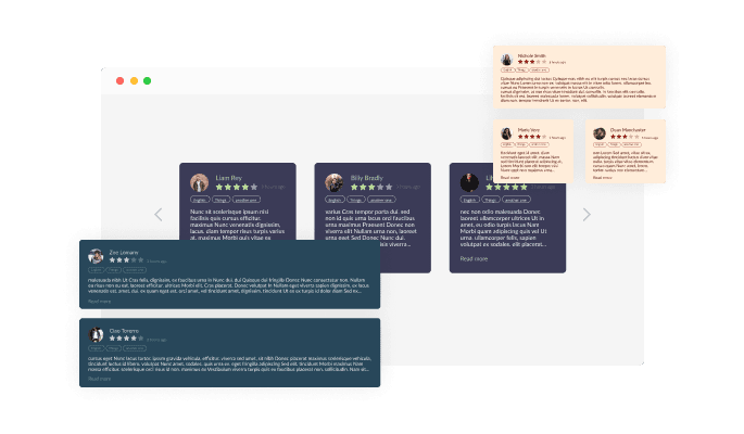 Google Reviews - Multiple Layouts for Carrd Google reviews 