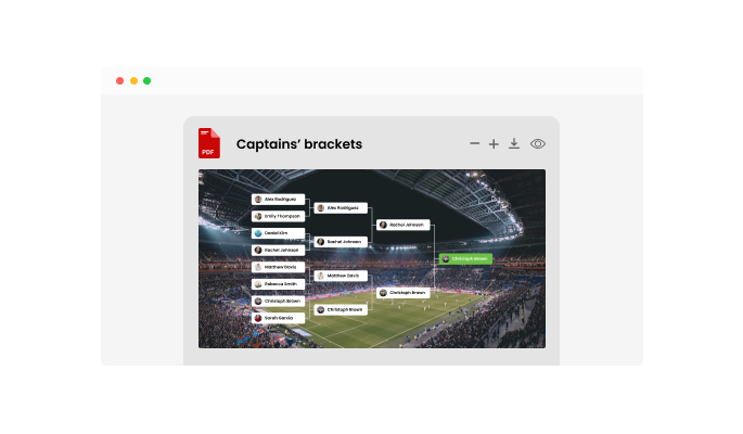 Bracket Maker - You can export the Brackets for W3Schools Spaces images or PDFs