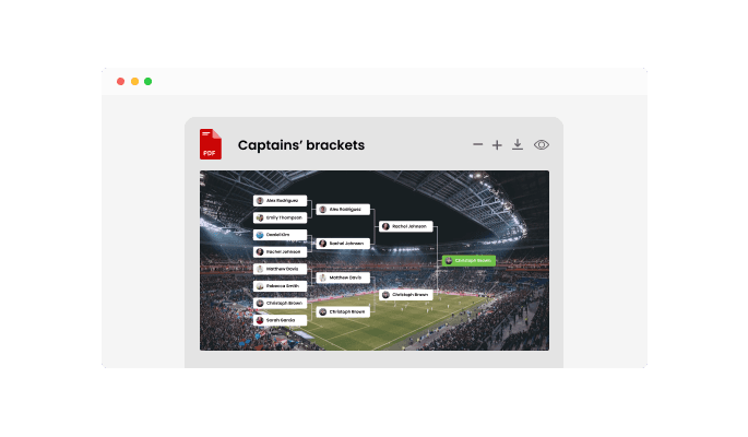 Bracket Maker - Export Brackets for B12 as a PDF or image