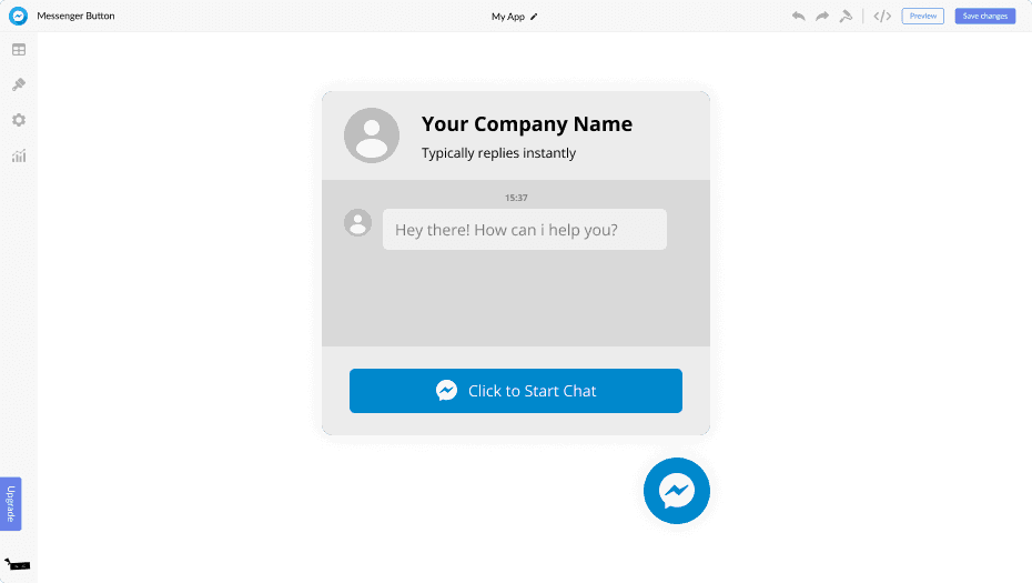 Messenger Chat for Carrd