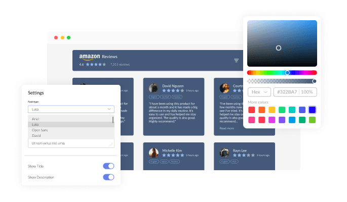 Amazon Reviews - Fully Customizable Weebly [site_name]