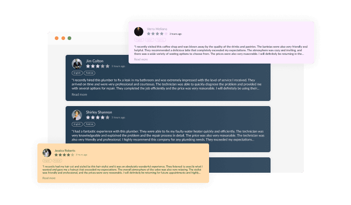 Yelp Reviews -  Onepage Yelp reviews widget Multiple Skins