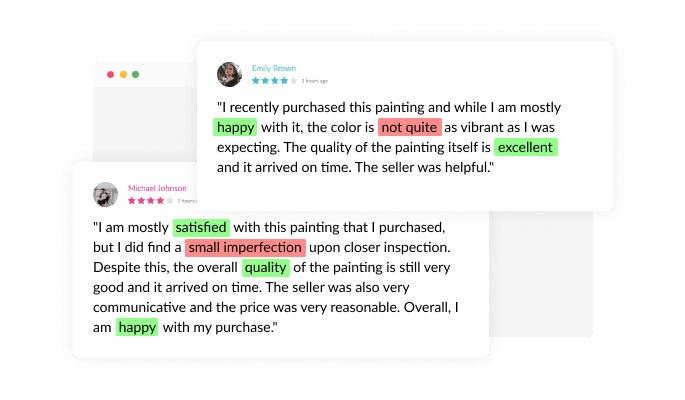 Etsy Reviews - Include or Exclude Keywords