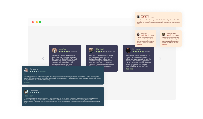 Etsy Reviews - Bolt CMS Etsy reviews Multiple Layouts