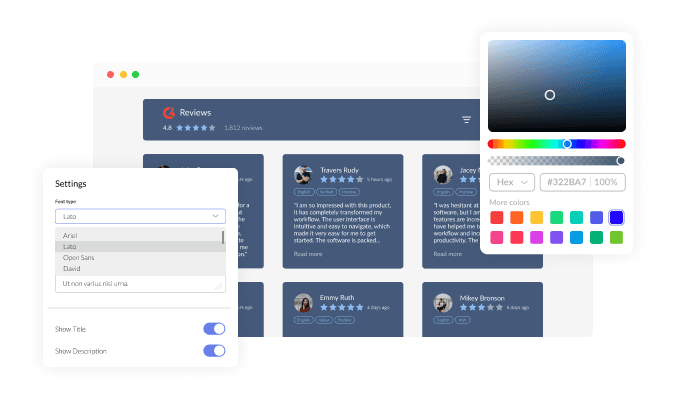 G2 Reviews - Fully Customizable G2 Reviews Widget