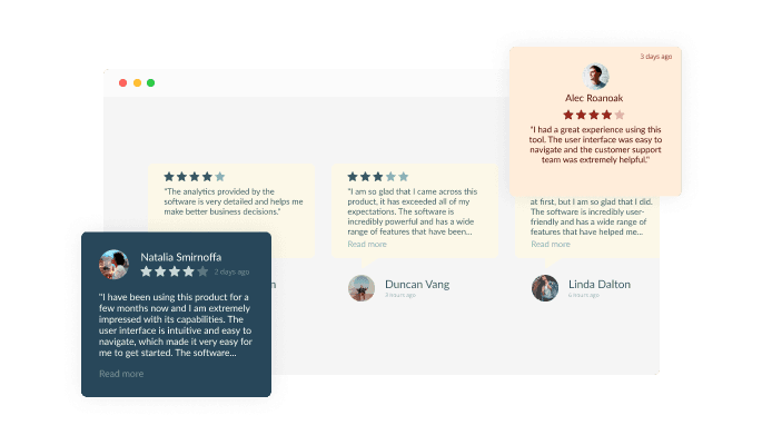 Capterra Reviews - Different Review Types