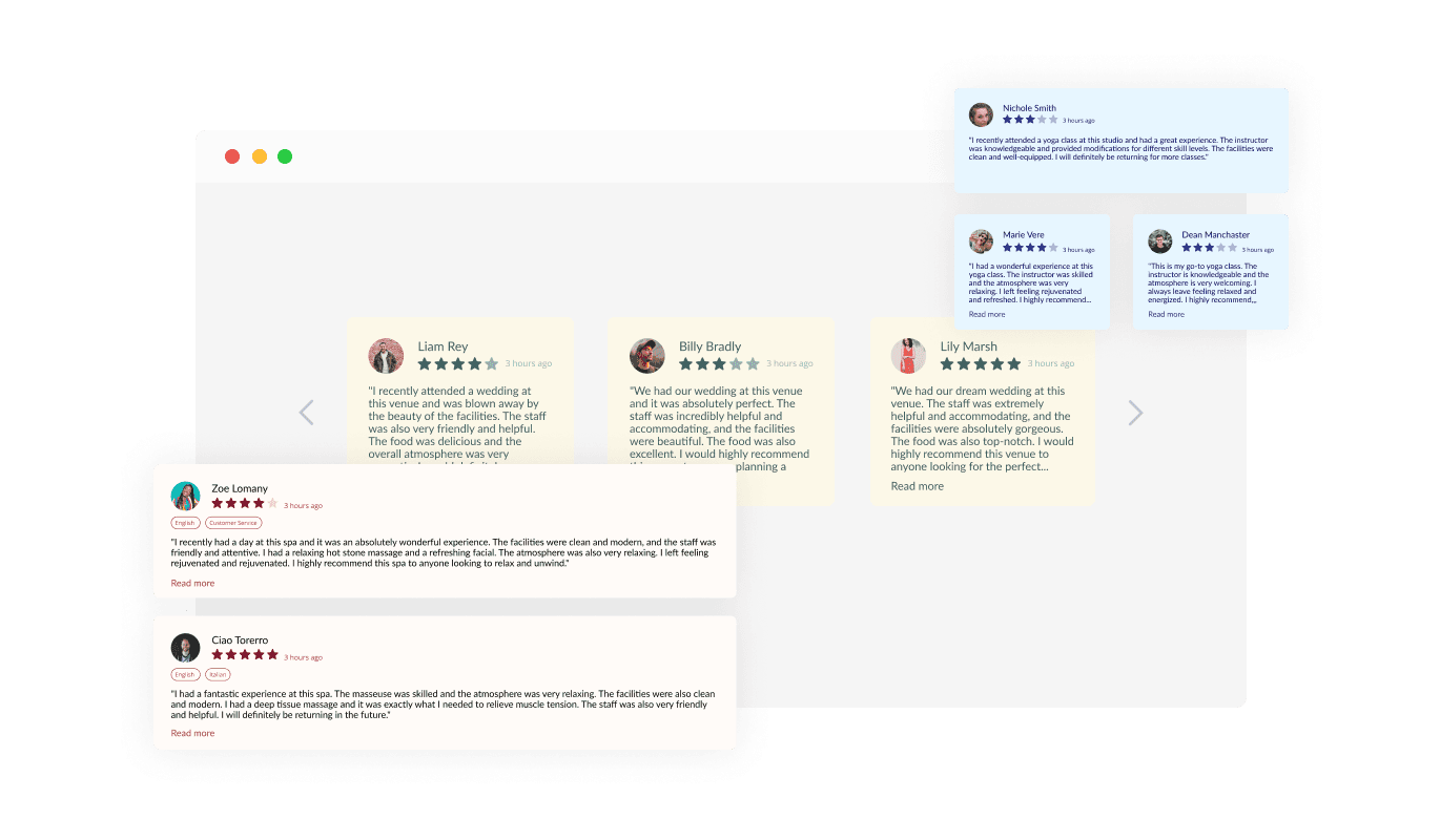 Tripadvisor Reviews - Multiple Layouts
