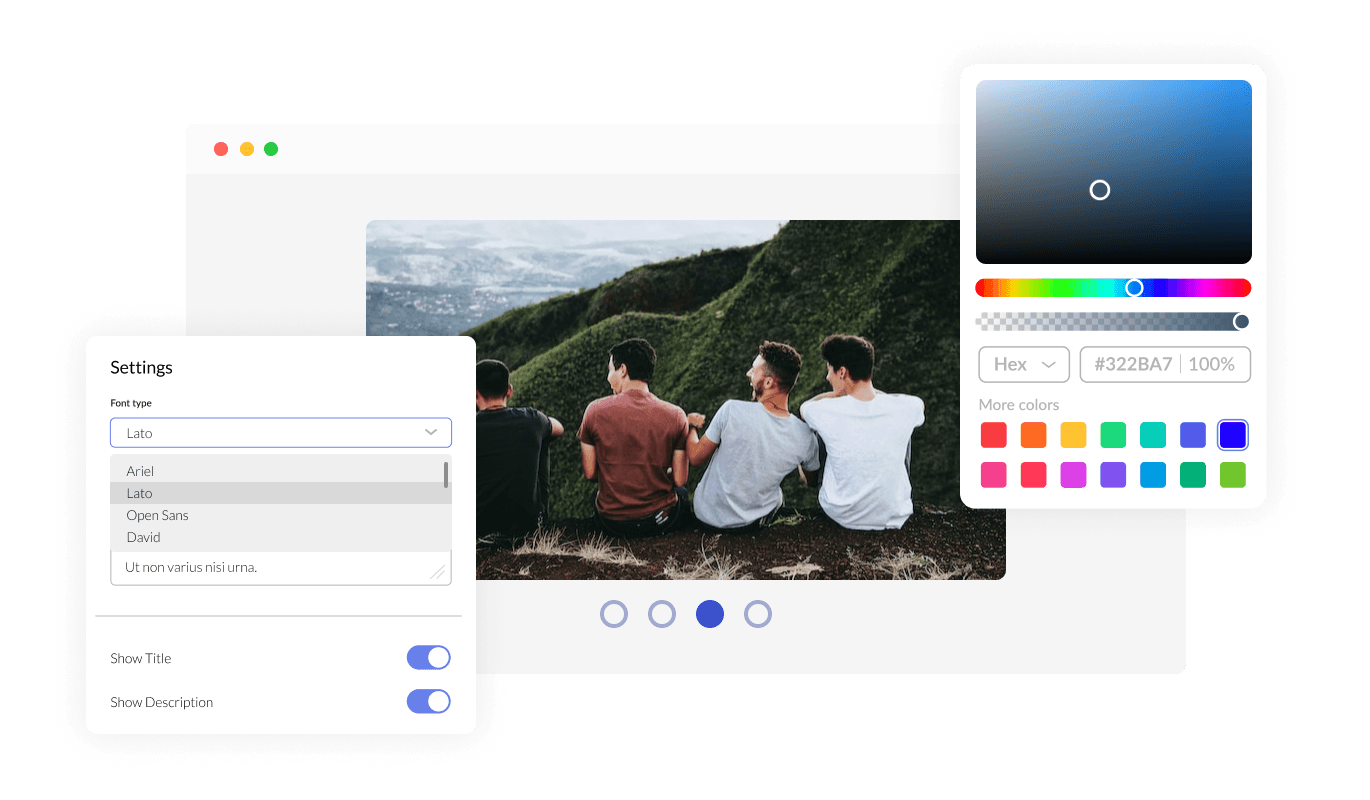 Image Carousel - Completely customizable app
