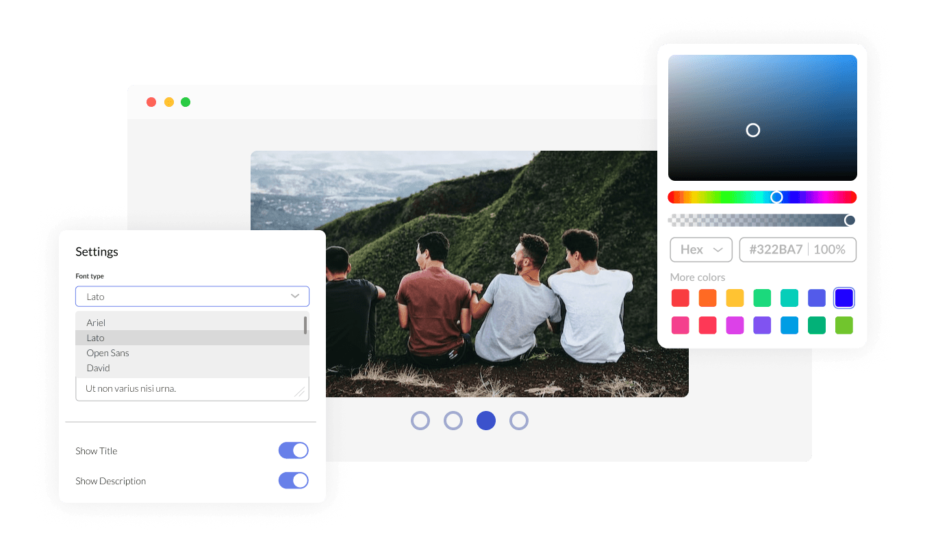 Image Carousel - Easily customizable widget