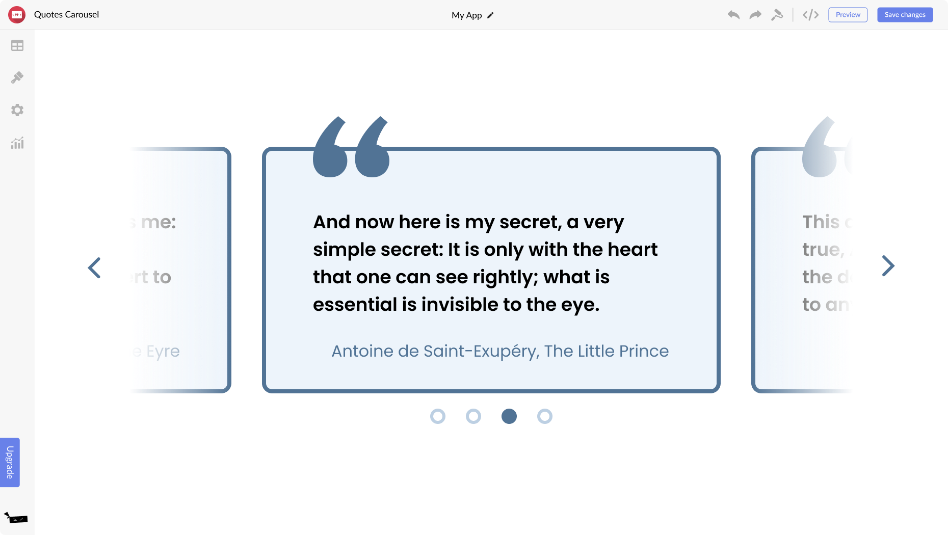 Quotes Carousel for  Onepage